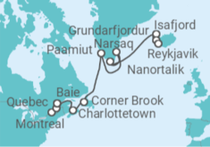 Itinerario del Crucero Explorador del norte lejano - Oceania Cruises
