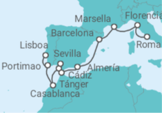 Itinerario del Crucero Fascinación flamenca - Oceania Cruises