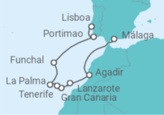 Itinerario del Crucero Islas Canarias - Oceania Cruises