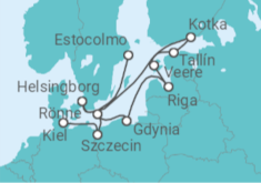 Itinerario del Crucero Desde Estocolmo (Suecia) a Kiel (Alemania) - Oceania Cruises