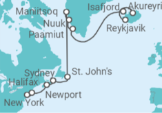 Itinerario del Crucero Escenas subárticas - Oceania Cruises