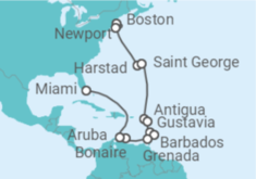 Itinerario del Crucero Inspiración isleña - Oceania Cruises