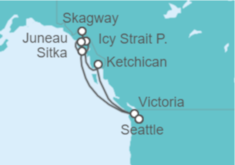 Itinerario del Crucero Aventuras fronterizas - Oceania Cruises