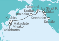 Itinerario del Crucero Glaciares al Japón atemporal - Oceania Cruises