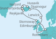 Itinerario del Crucero Islas del Norte - Holland America Line