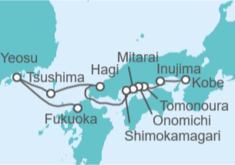 Itinerario del Crucero Japón - Ponant