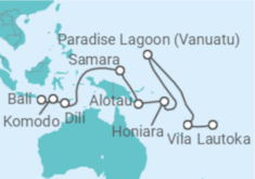 Itinerario del Crucero Vanuatu - Paul Gauguin