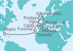 Itinerario del Crucero Desde Barcelona a Fort Lauderdale (Miami) - Princess Cruises