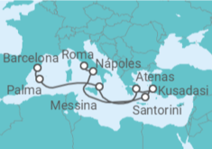 Itinerario del Crucero Italia, Grecia, Turquía, España - Princess Cruises