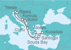 Itinerario del Crucero Adriático al completo  - AIDA