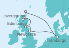 Itinerario del Crucero Escocia al completo - AIDA
