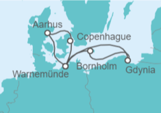 Itinerario del Crucero Polonia, Dinamarca y Alemania - AIDA