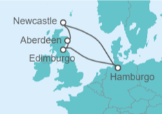 Itinerario del Crucero Lo mejor de Escocia - AIDA