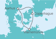 Itinerario del Crucero Minicrucero a Aarhus y Copenhague - AIDA