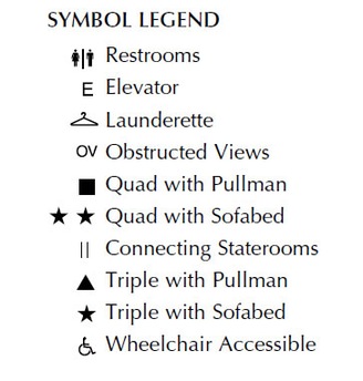 Perfil de cubiertas del Oceania Insignia