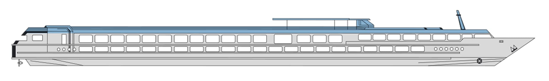 Perfil de cubiertas del MS Elbe Princesse II