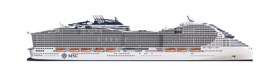 Perfil de cubiertas del MSC World Asia