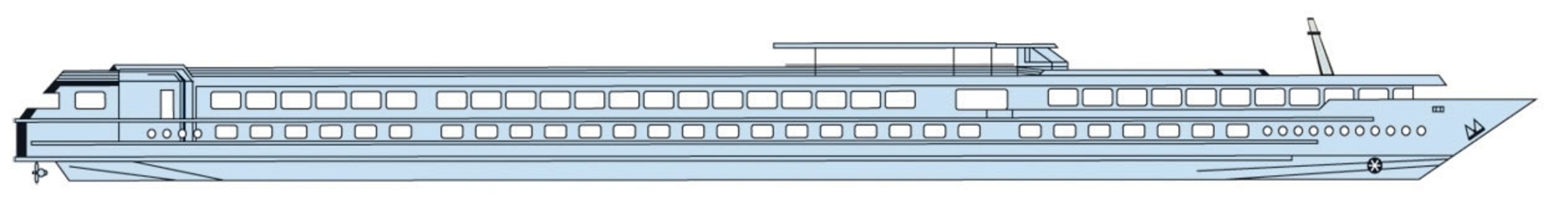 Perfil de cubiertas del MS Mistral