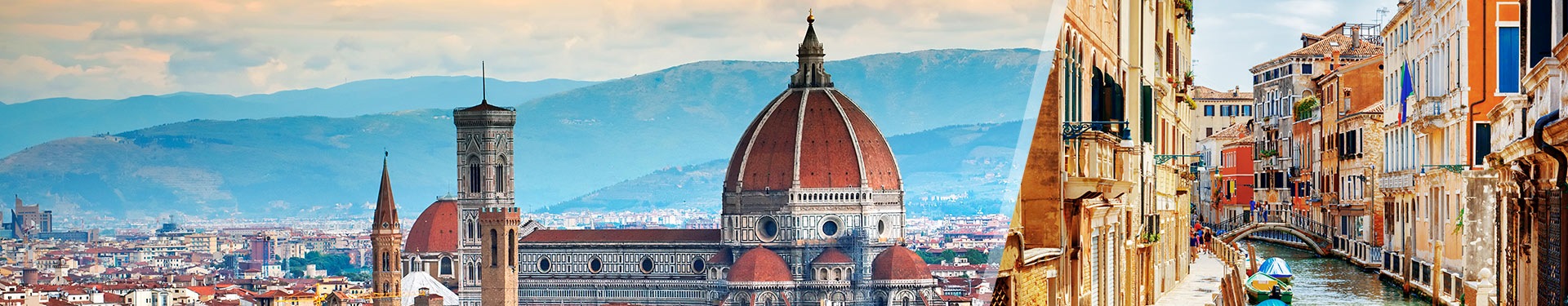 Florencia y Venecia en tren