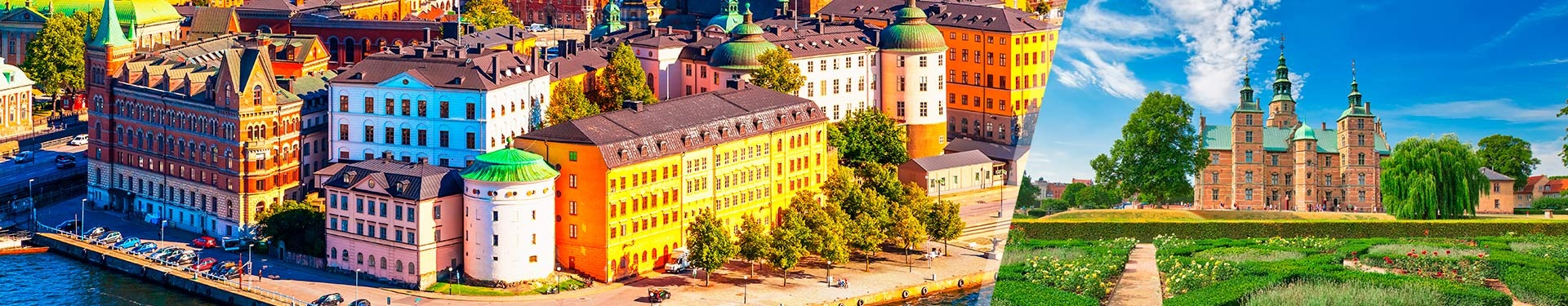 Estocolmo y Copenhague en avión