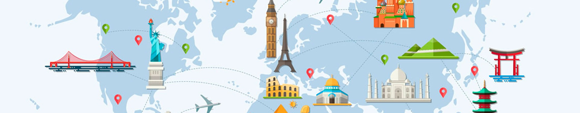 Nueva York, San Francisco, Sídney, Bali, Singapur y Dubái