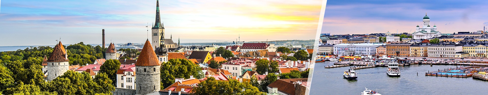 Tallin y Helsinki en avión