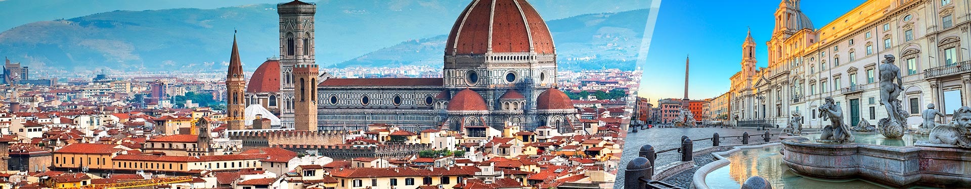 Florencia y Roma en tren