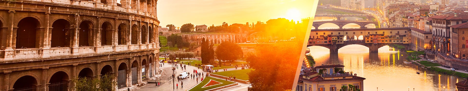 Roma y Florencia en tren