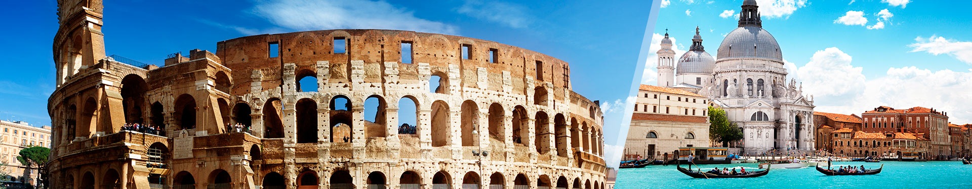 Roma y Venecia en tren