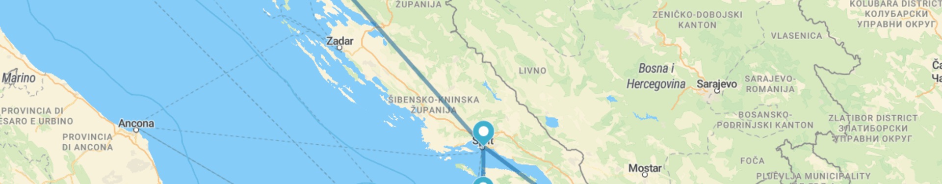 De Split a Dubrovnik con la Isla de Hvar