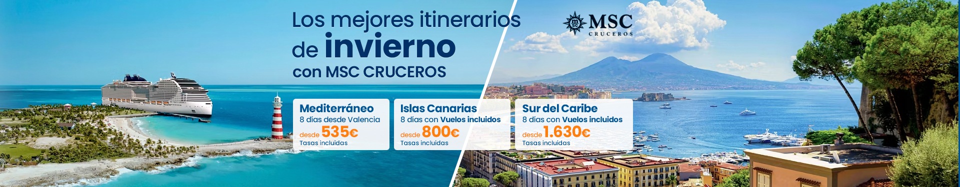 MSC Cruceros invierno 2026-2027