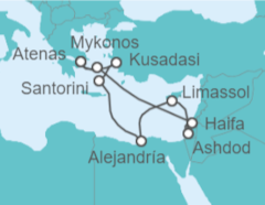 Itinerario del Crucero Turquía, Grecia, Egipto, Chipre, Israel - Celebrity Cruises