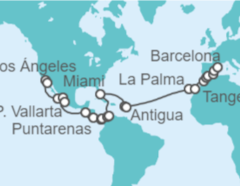 Itinerario del Crucero De Los Ángeles a Barcelona - Explora Journeys