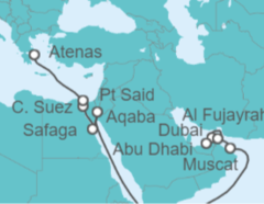 Itinerario del Crucero Africa: Egipto, Jordania y Omán - NCL Norwegian Cruise Line