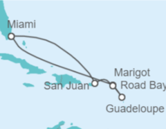 Itinerario del Crucero Caribe Oriental - Explora Journeys