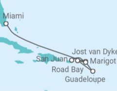 Itinerario del Crucero De Miami a San Juan - Explora Journeys
