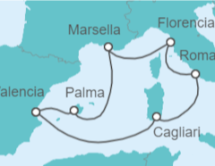 Itinerario del Crucero Redescubriendo el Mediterráneo - MSC Cruceros