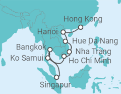 Itinerario del Crucero Tailandia, Vietnam - Celebrity Cruises