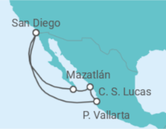 Itinerario del Crucero México - NCL Norwegian Cruise Line