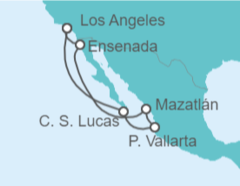 Itinerario del Crucero Riviera Mexicana: Cabo y Puerto Vallarta - NCL Norwegian Cruise Line