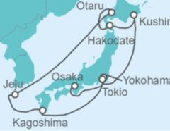 Itinerario del Crucero Viaje completo a Japón desde Madrid - Princess Cruises