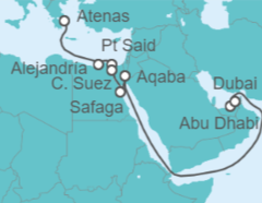 Itinerario del Crucero Egipto, Jordania, Emiratos Árabes - NCL Norwegian Cruise Line