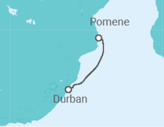 Itinerario del Crucero Sudáfrica - MSC Cruceros