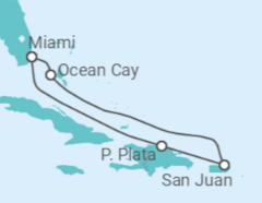 Itinerario del Crucero Puerto Rico y Bahamas - MSC Cruceros
