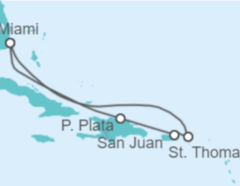 Itinerario del Crucero Puerto Rico, Islas Vírgenes - EEUU - MSC Cruceros