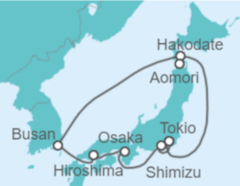Itinerario del Crucero Japón, Corea Del Sur - Celebrity Cruises