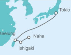 Itinerario del Crucero Taiwán, Japón - MSC Cruceros