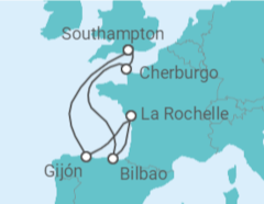 Itinerario del Crucero España, Francia - MSC Cruceros