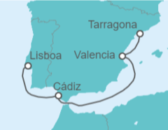 Itinerario del Crucero España - MSC Cruceros