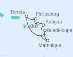 Itinerario del Crucero Islas Vírgenes - Reino Unido, Saint Maarten, Antigua Y Barbuda, Martinica - MSC Cruceros